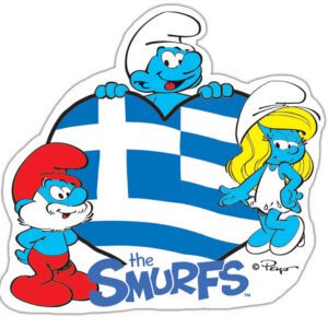 Στρουμφάκια Μαγνητάκι - Σημαία-Καρδιά