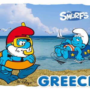 Στρουμφάκια Μαγνητάκι - Παραλία Πλακάκι