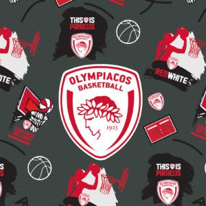 Τετράδιο Ριγέ Β5 - Ολυμπιακός Μπάσκετ 2