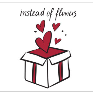 Ευχετήρια Κάρτα Μικρή - Ρενέ/Instead of Flowers